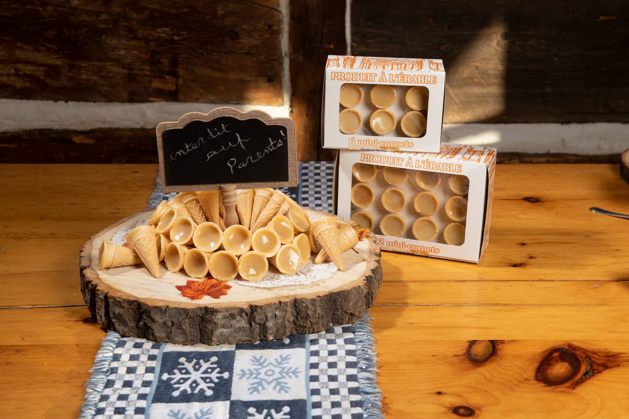 à l’érable Maple Cones Commandes Sucrerie du Terroir